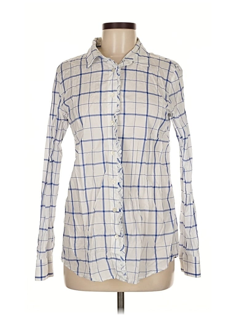 Pre-owned Banana Republic Long Sleeve Button Down Shirt In White