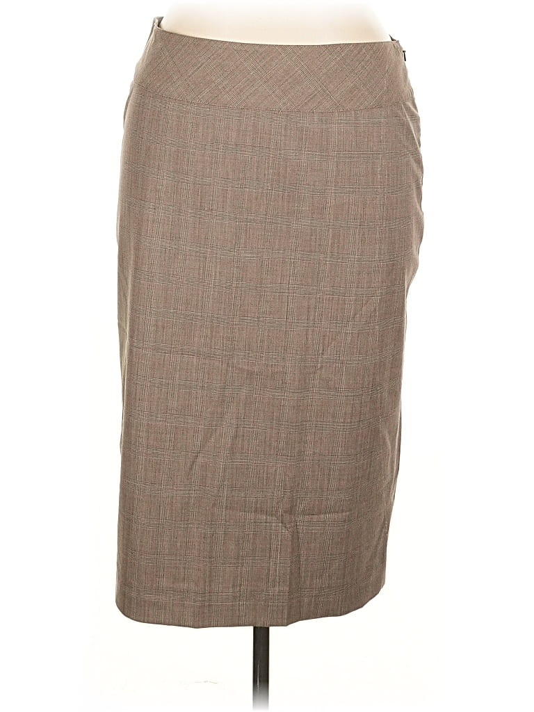 Pre-owned Façonnable Wool Skirt In Brown