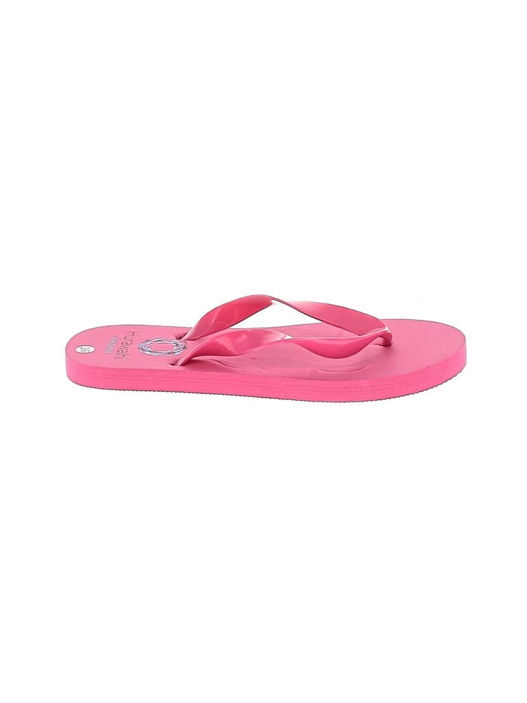 Pre-owned Assorted Brands Flip Flops In Pink