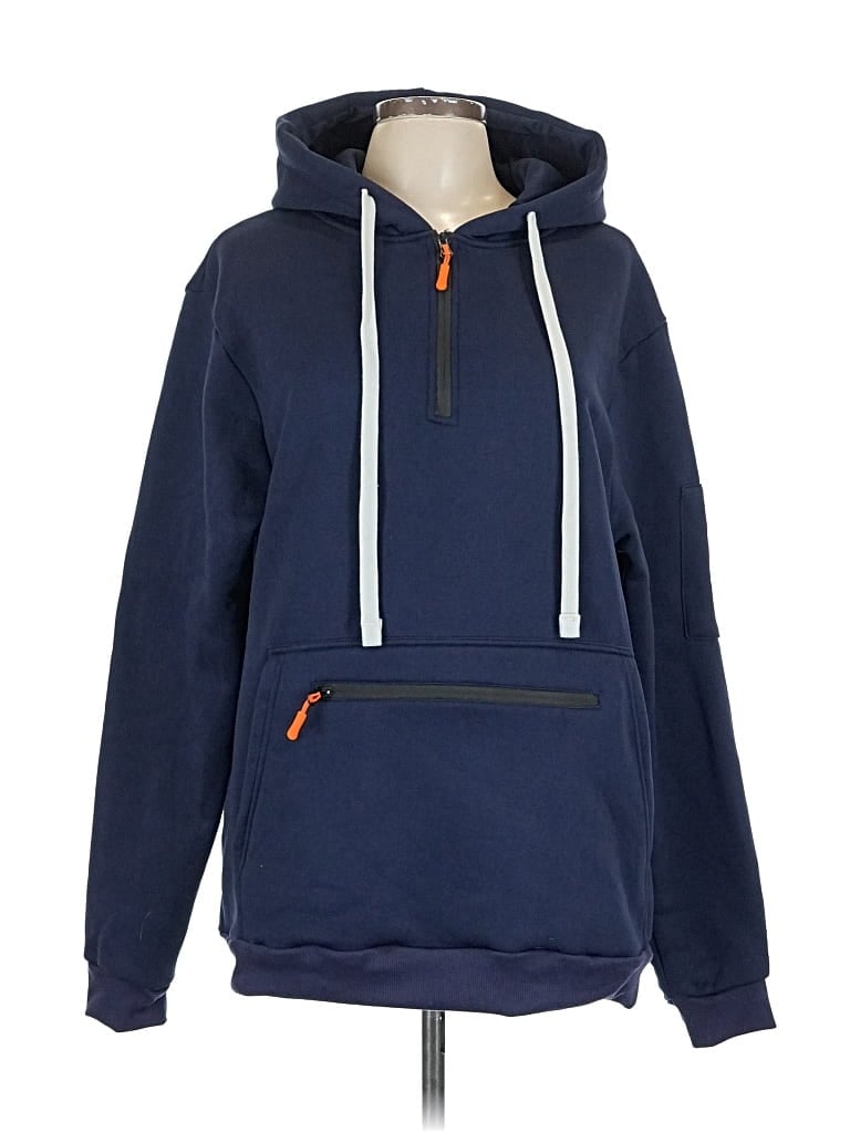 Pre-owned Unbranded Pullover Hoodie In Blue