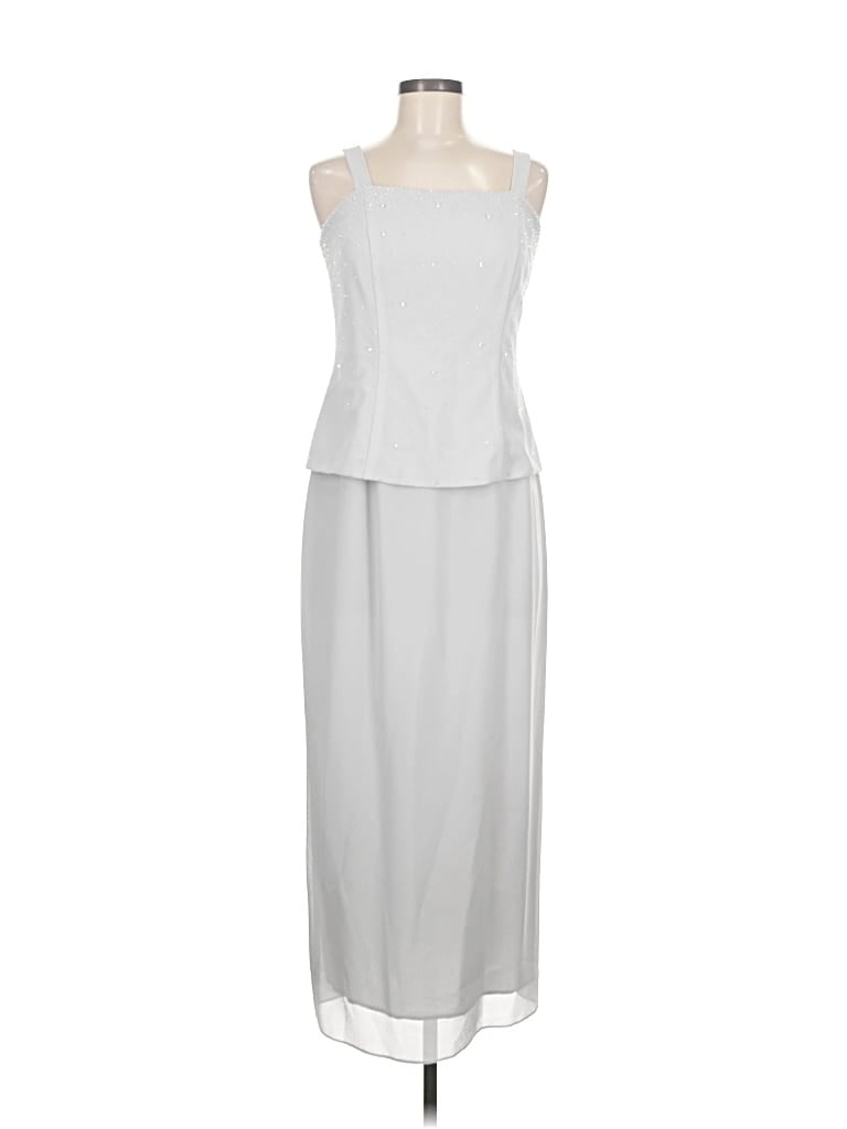 Pre-owned Unbranded Casual Dress In Gray