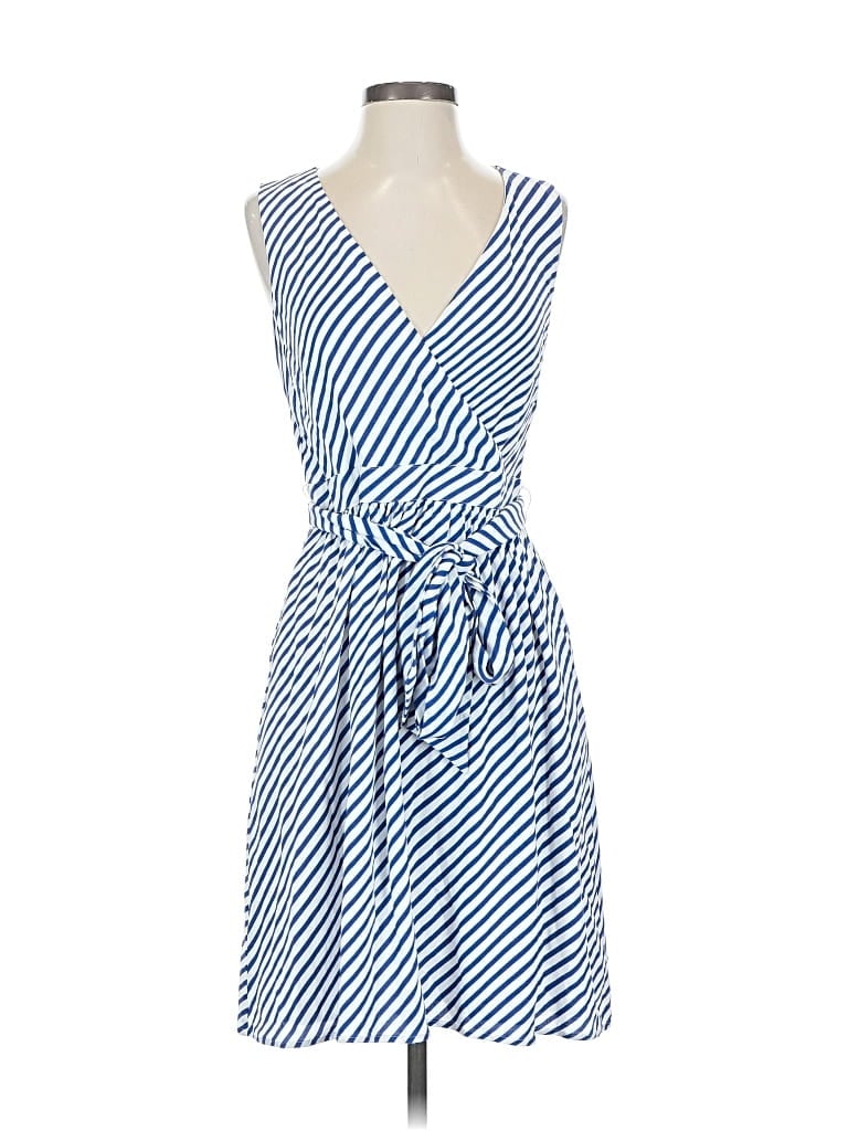Pre-owned Ann Taylor Loft Casual Dress In Blue