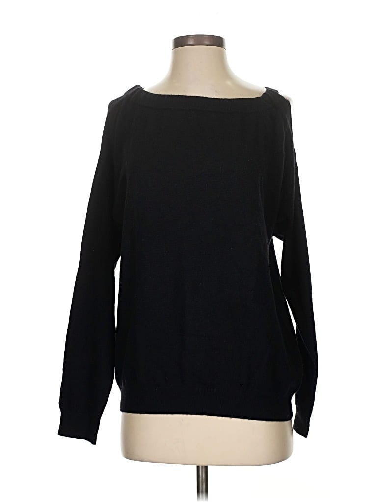 Pre-owned Vince Cashmere Pullover Sweater In Black