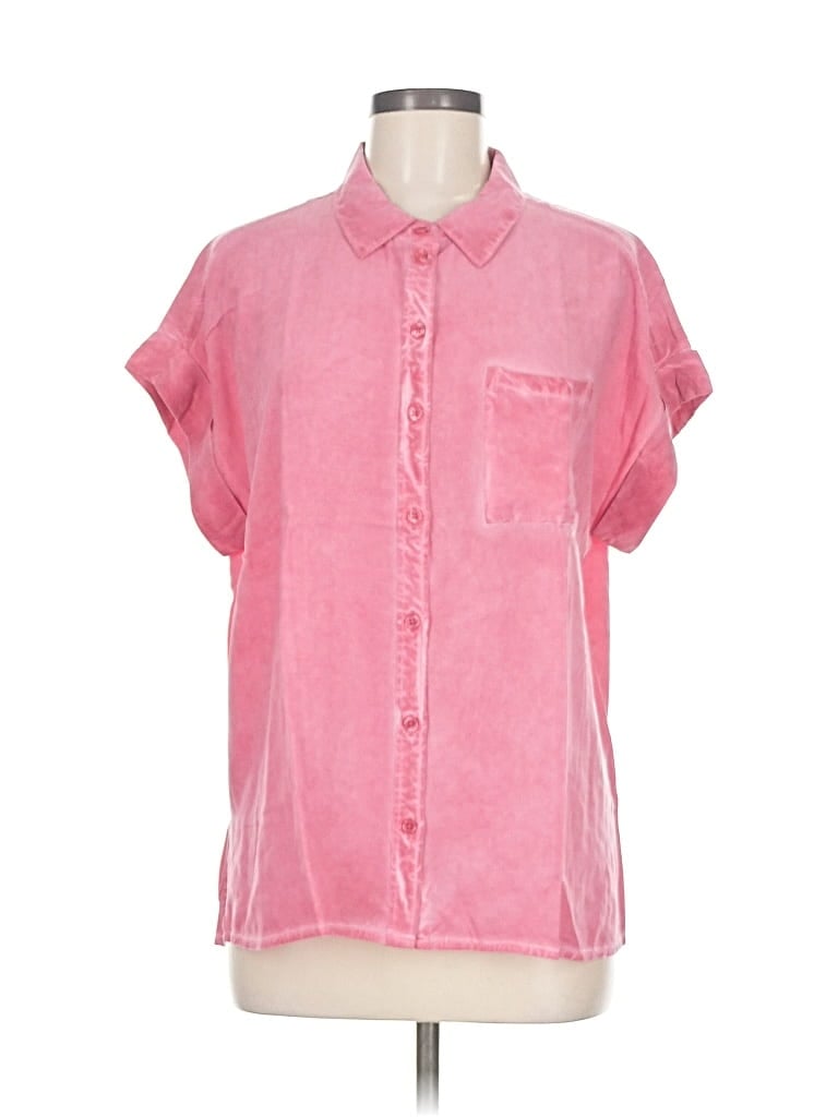 Pre-owned Velvet Heart Short Sleeve Blouse In Pink