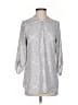 Maurices 100% Polyester Silver Gray 3/4 Sleeve Blouse Size S - photo 1