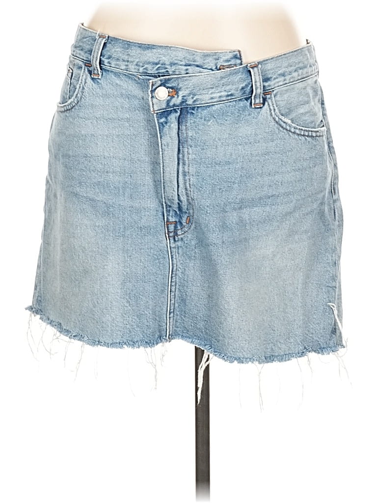 Pre-owned Madewell Denim Skirt In Blue