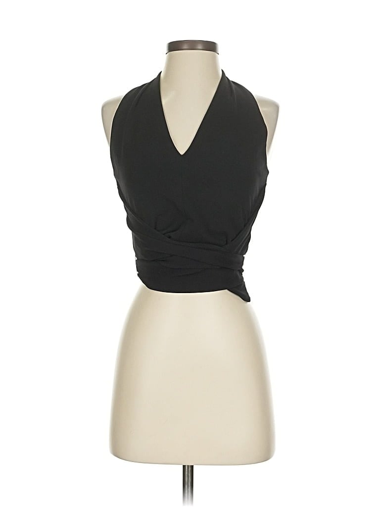 Pre-owned Lafayette 148 Sleeveless Blouse In Black