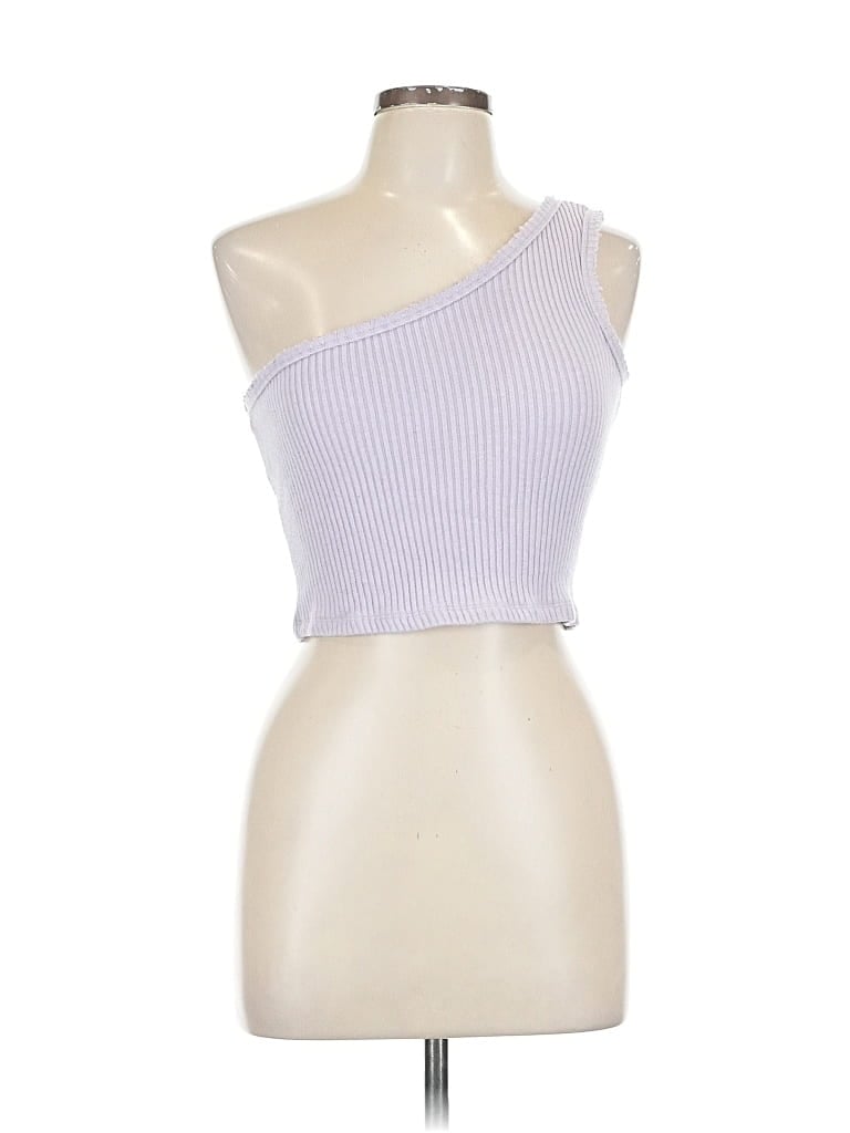Pre-owned The Vintage Shop Tank Top Purple One Shoulder Neckline Tops