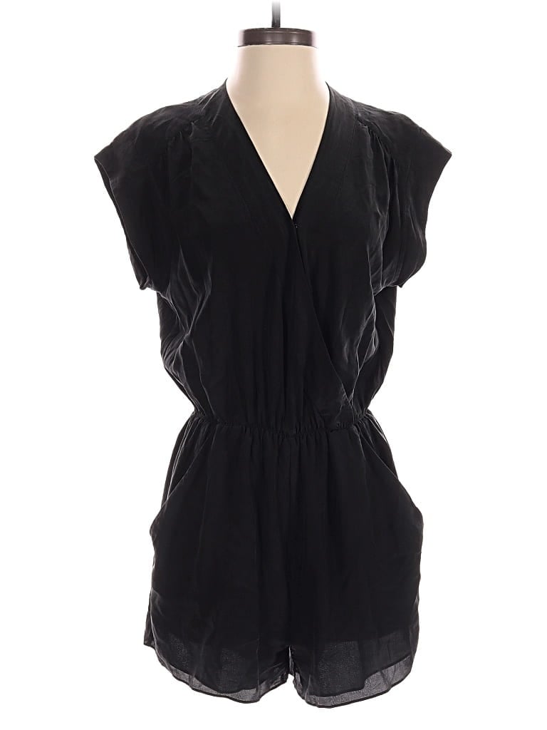 Pre-owned Babaton Romper In Black
