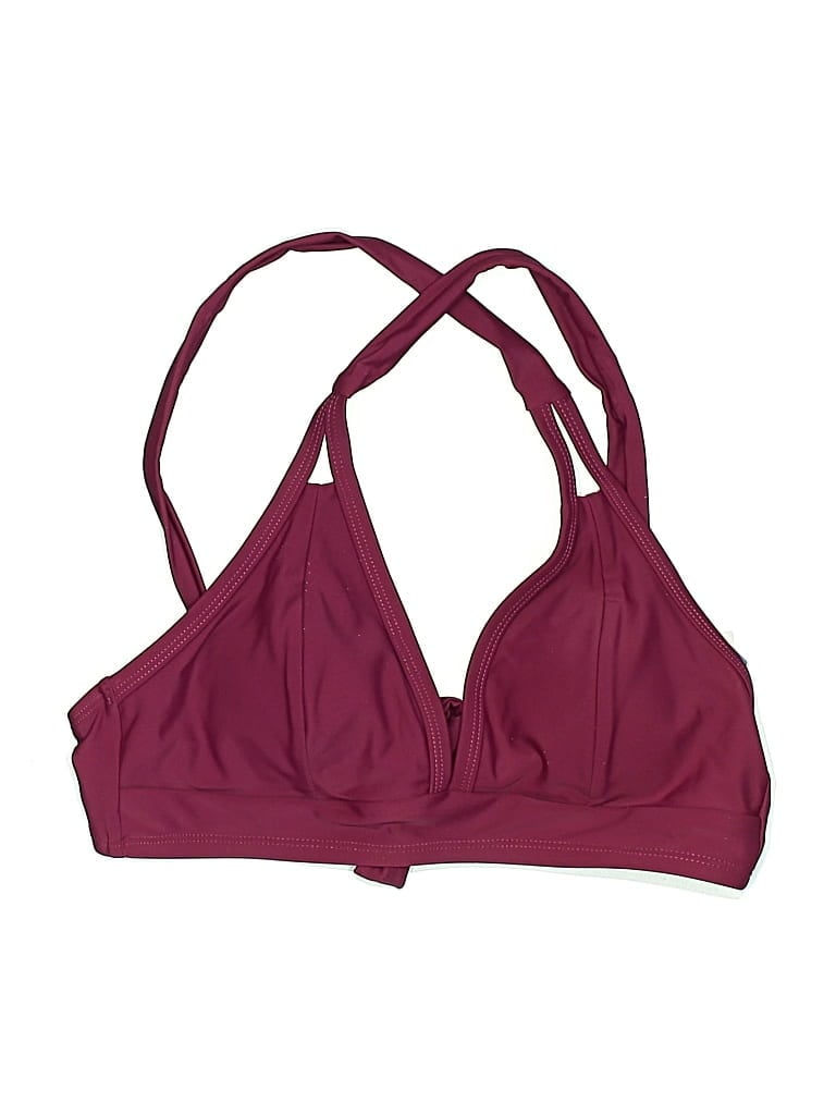 Cupshe Swimsuit Top Burgundy Swimwear In Red
