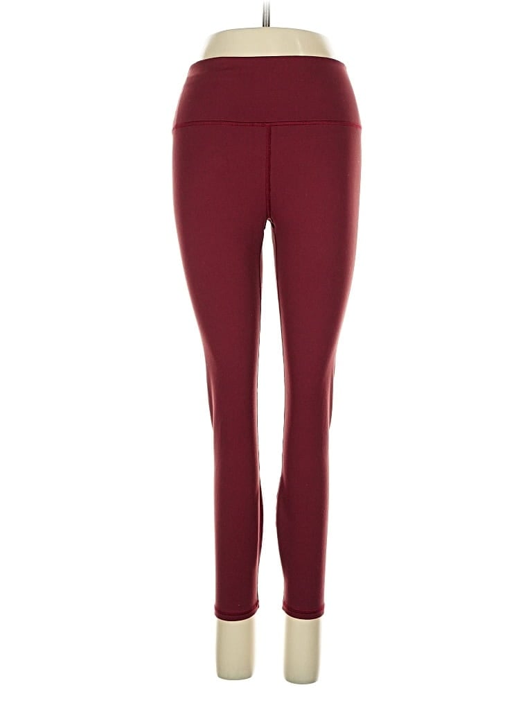 Pre-owned Fabletics Active Pants In Burgundy