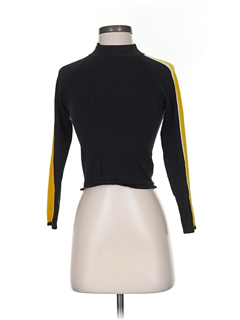 Pre-owned Divided By H&m Long Sleeve Turtleneck In Black