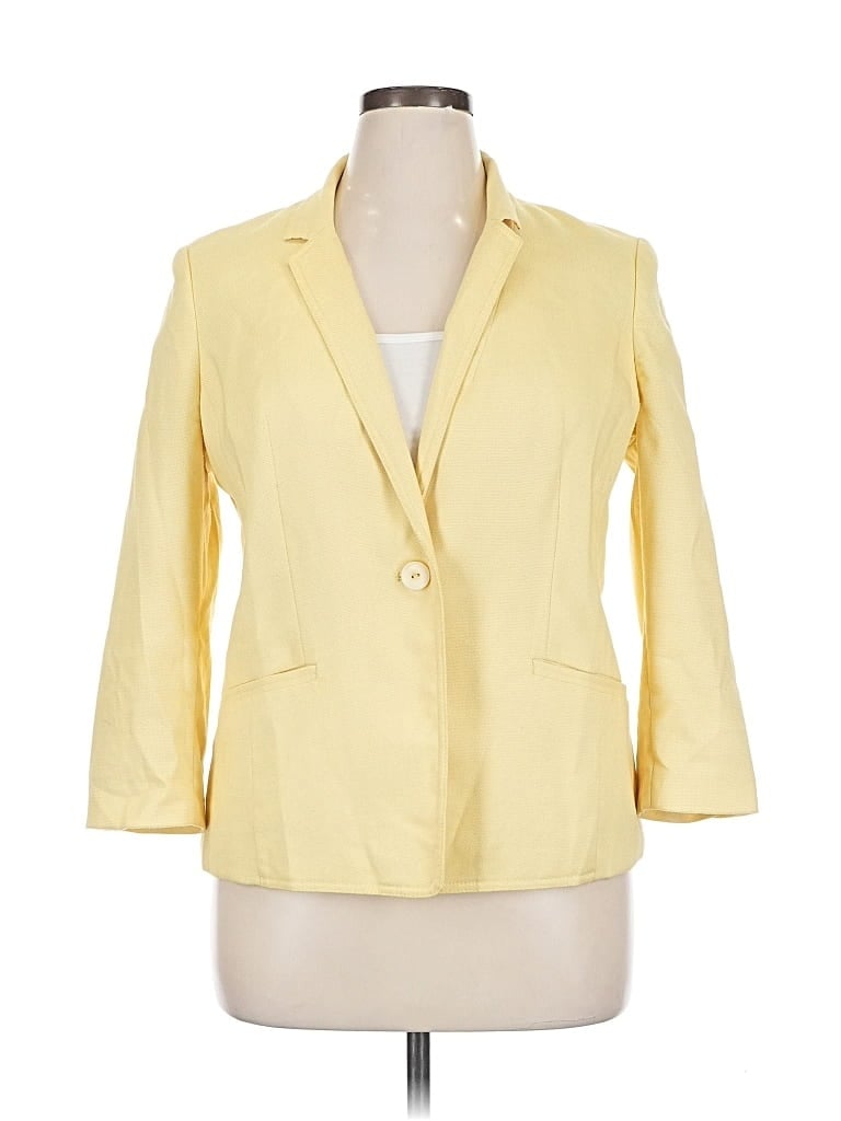Pre-owned The Limited Blazer Jacket In Yellow