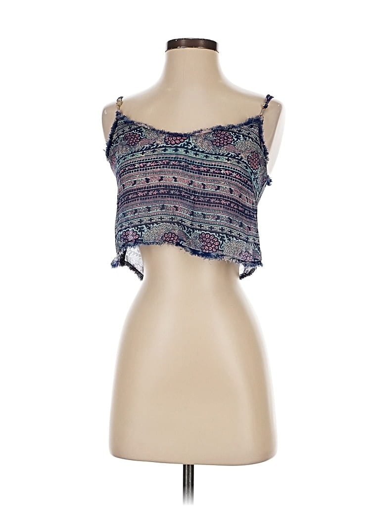 Pre-owned Loveshackfancy Sleeveless Top Blue Strapless Neckline Tops