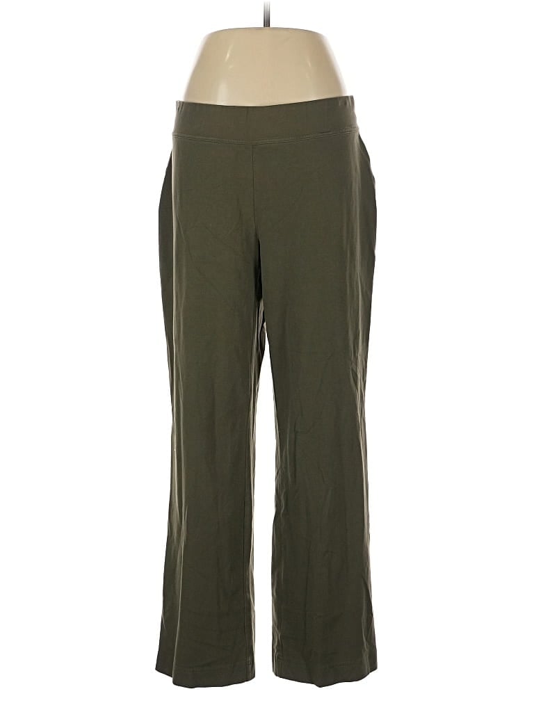 Pre-owned Lands' End Active Pants In Green