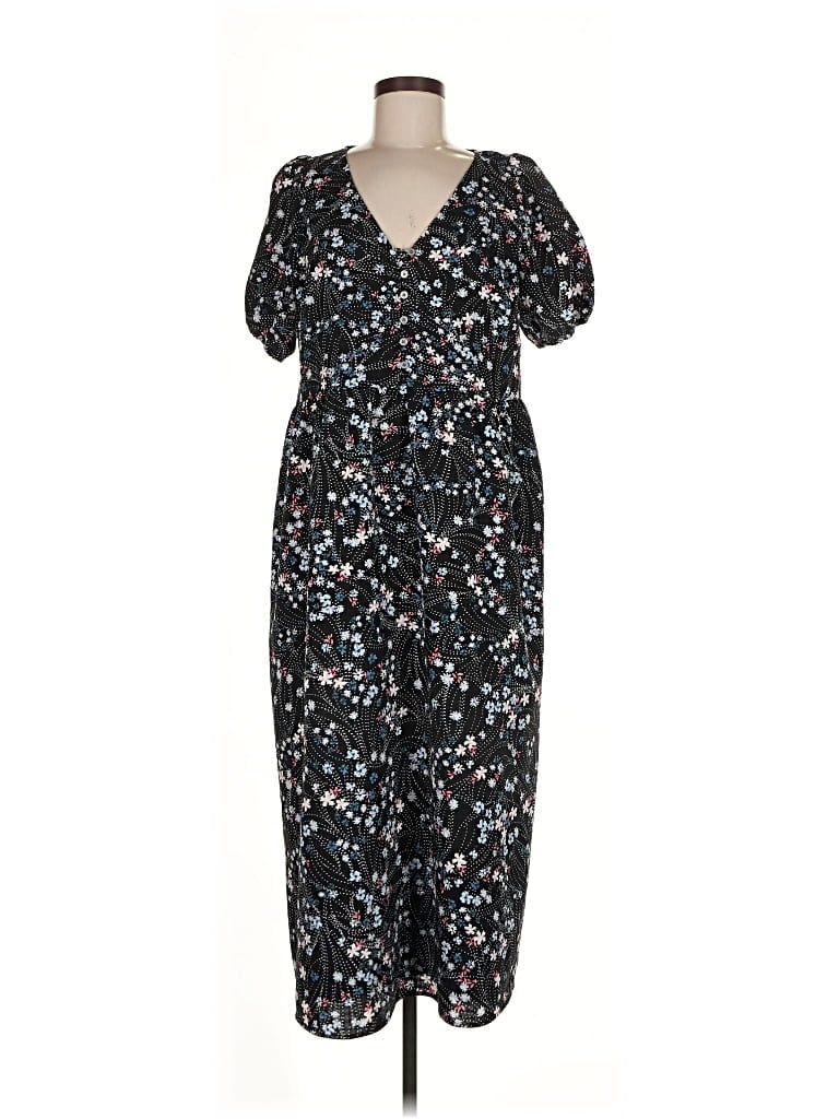 Pre-owned Ann Taylor Loft Casual Dress In Black