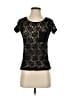 Hi-Line Black Short Sleeve Top Size XS - photo 1