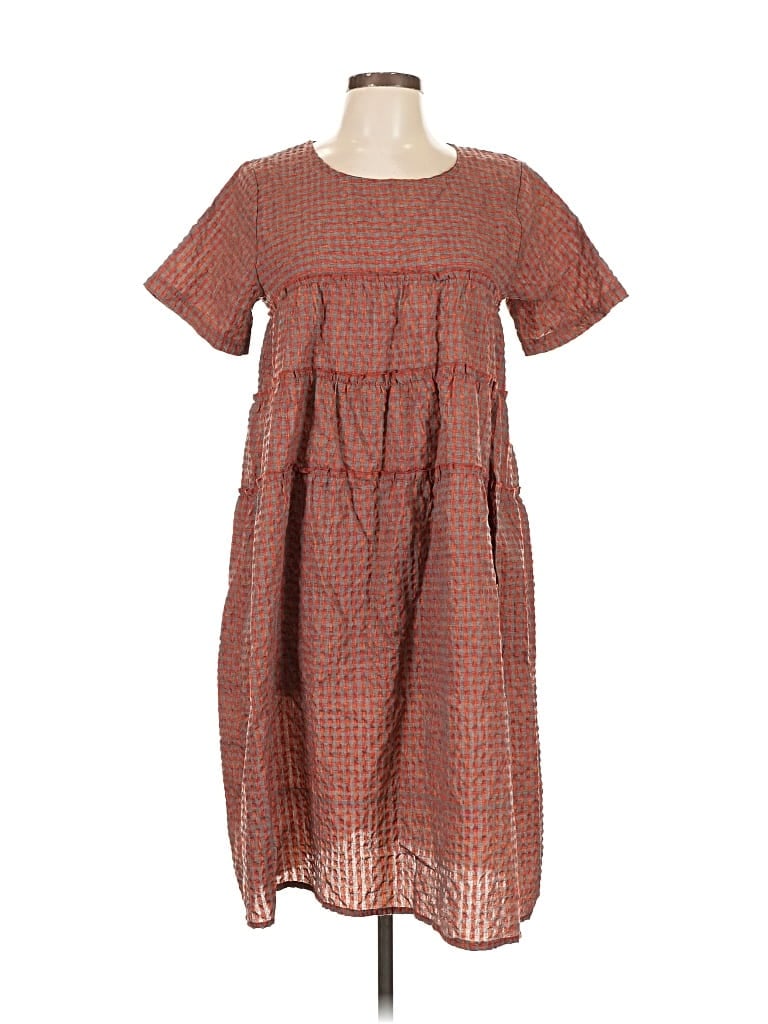 Pre-owned Assorted Brands Casual Dress In Brown