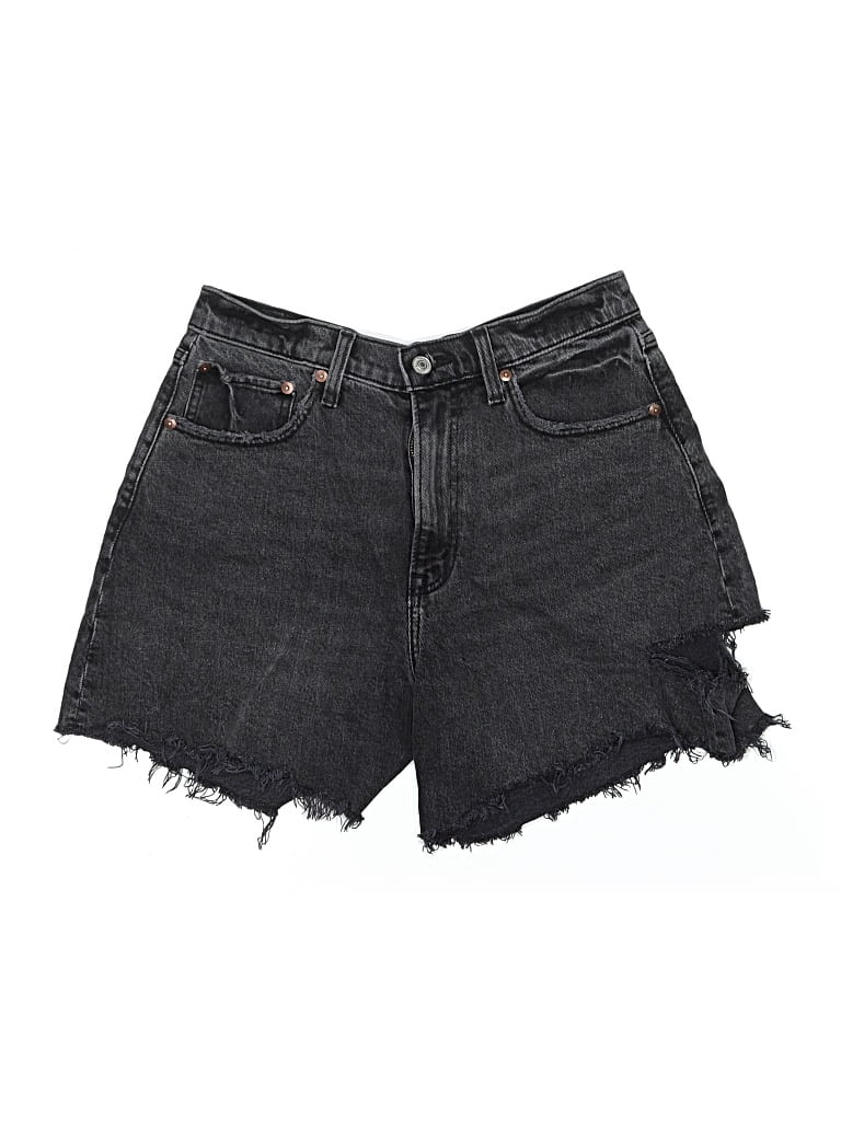 Pre-owned Abercrombie & Fitch Denim Shorts In Black