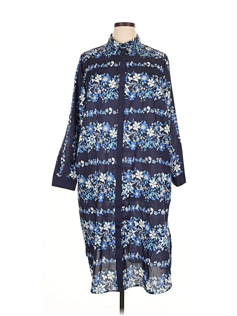 Pre-owned Lane Bryant Casual Dress In Blue