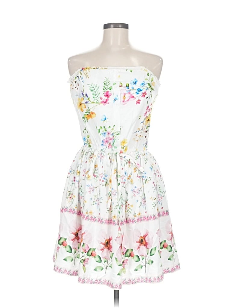 Pre-owned Cupshe Cocktail Dress In White
