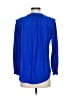 Chico's 100% Polyester Blue 3/4 Sleeve Blouse Size XS (00) - photo 2