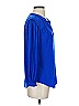Chico's 100% Polyester Blue 3/4 Sleeve Blouse Size XS (00) - photo 4
