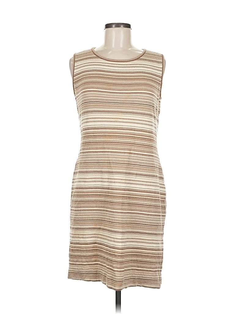 Pre-owned St. John Collection By Marie Gray Casual Dress In Brown