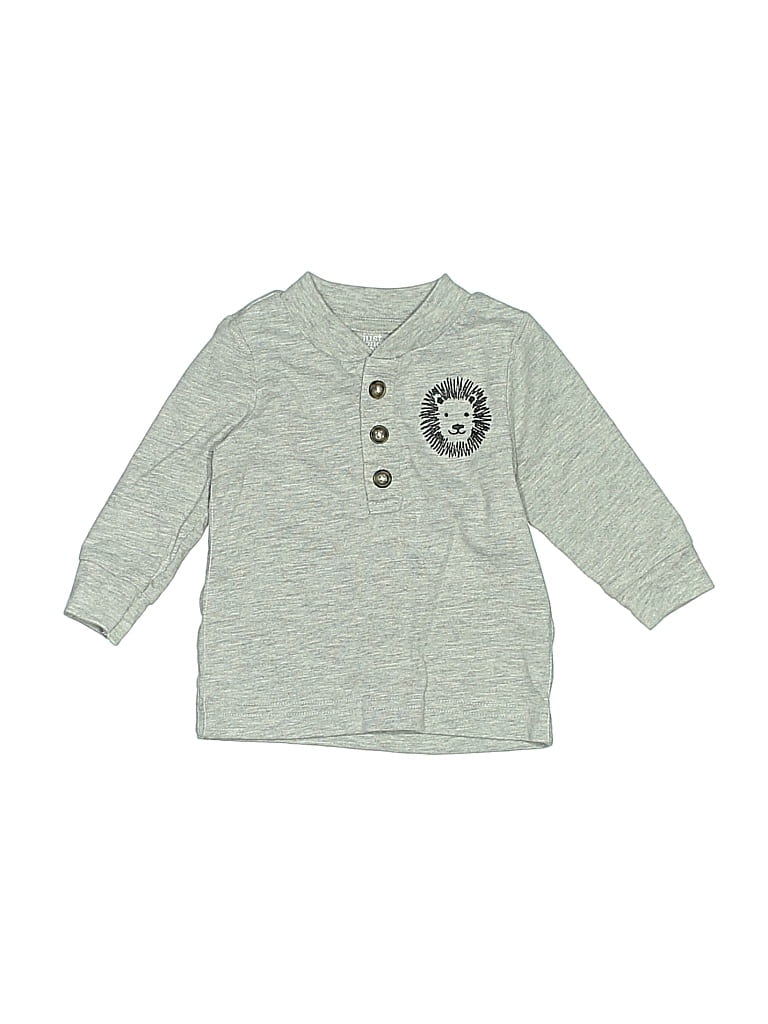 Pre-owned Just One Babies' Long Sleeve Top Gray Tops