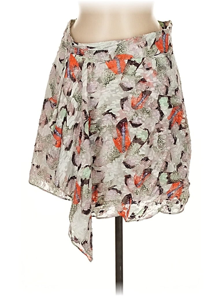 Pre-owned Iro Silk Skirt In Gray