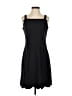 Ecru Solid Black Cocktail Dress Size XS - photo 1