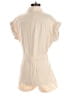 Zara 100% Cotton Solid Tan Ivory Romper Size S - photo 2