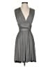 two birds Solid Gray Cocktail Dress Size 0 - 12 - photo 1