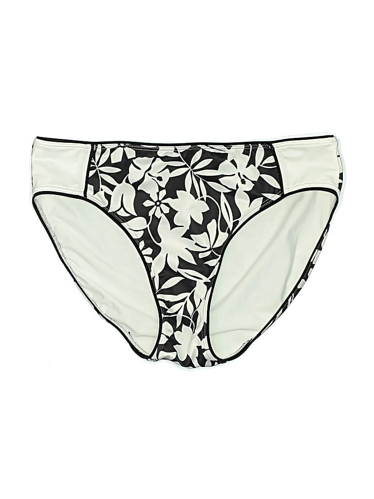 Pre-owned Lands' End Swimsuit Bottoms In White