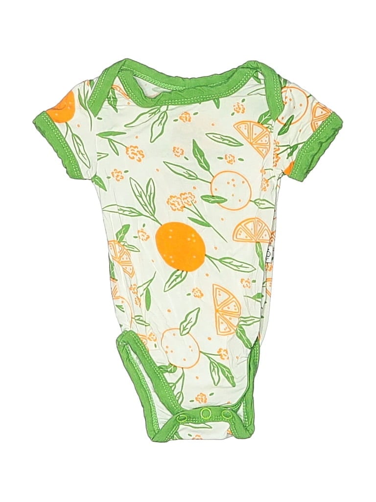 Pre-owned Assorted Brands Babies' Short Sleeve Onesie In Green