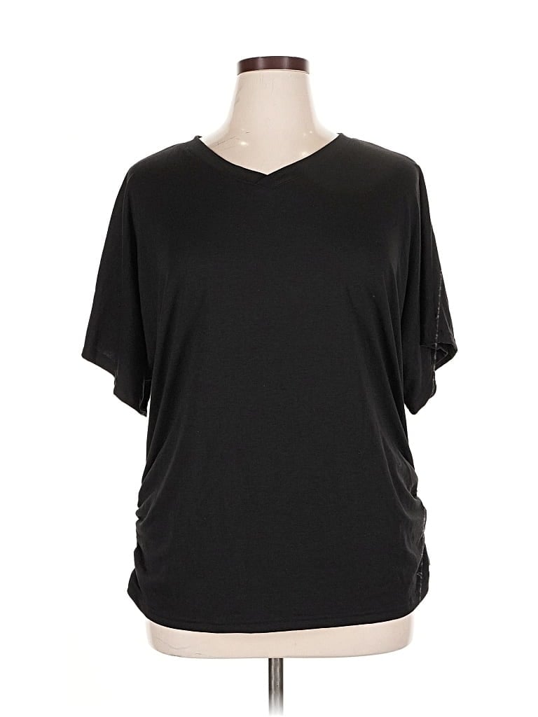 Pre-owned Unbranded Short Sleeve T-shirt In Black