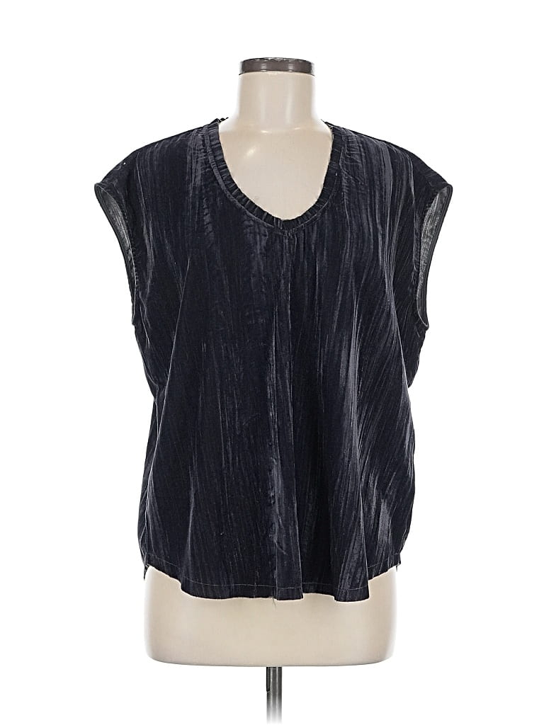 DEAR JOHN Pre-owned Short Sleeve Blouse In Black