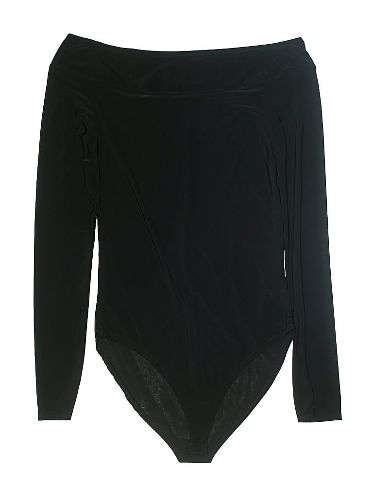 Pre-owned Boohoo Bodysuit In Black