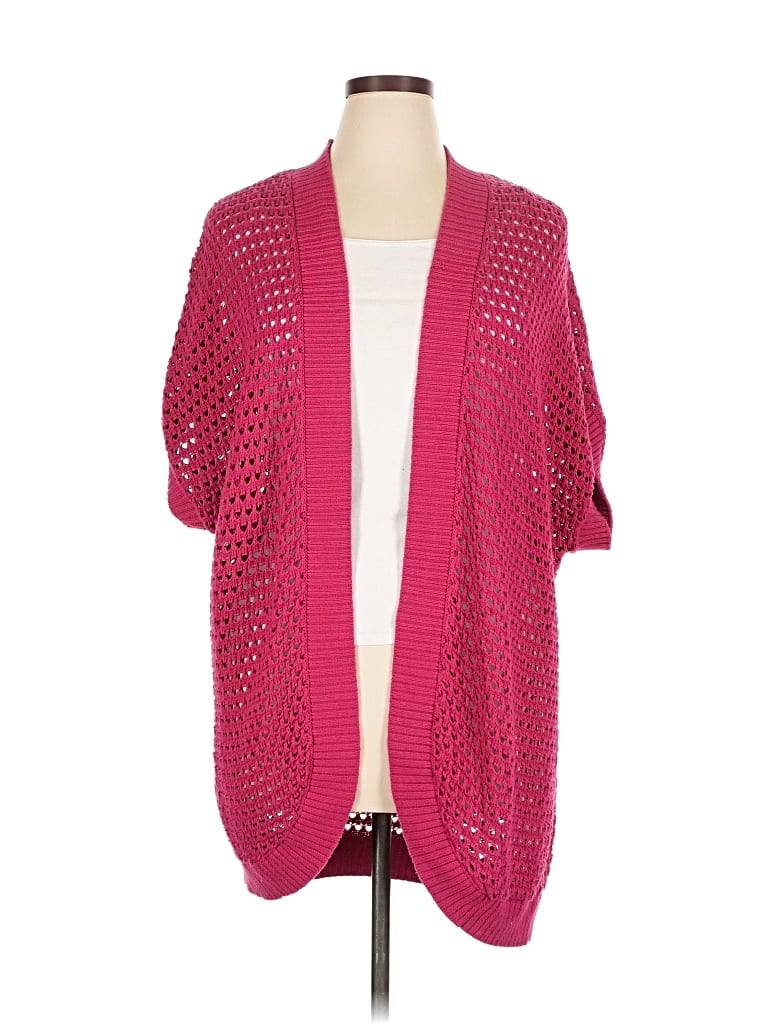 Pre-owned Lane Bryant Cardigan Sweater In Pink