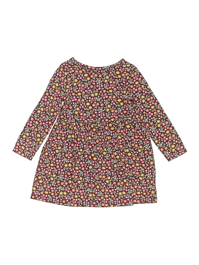 Pre-owned Cat & Jack Kids' Dress In Burgundy