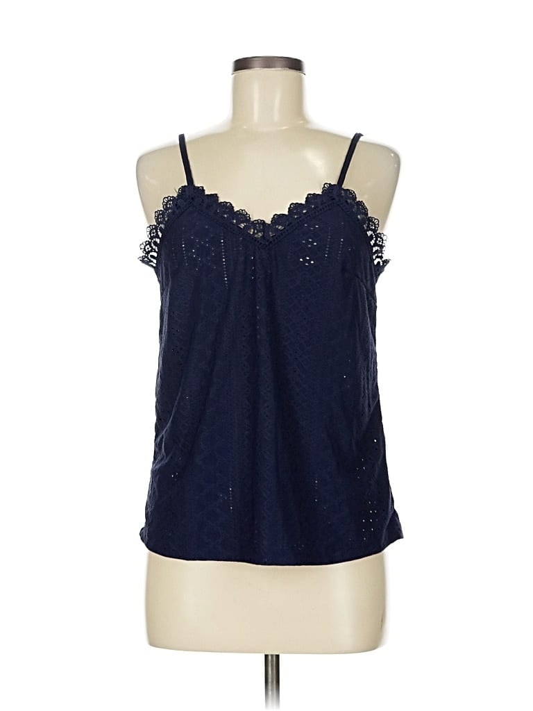 Pre-owned Unbranded Sleeveless Blouse In Blue