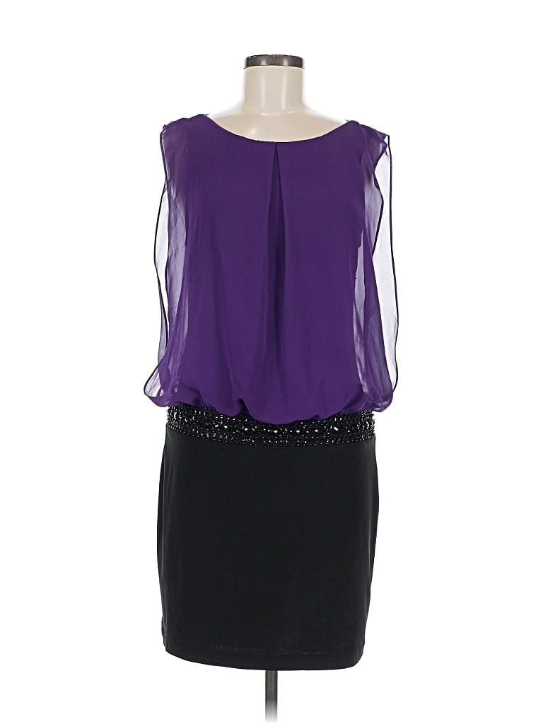 Pre-owned Bisou Bisou Cocktail Dress In Purple
