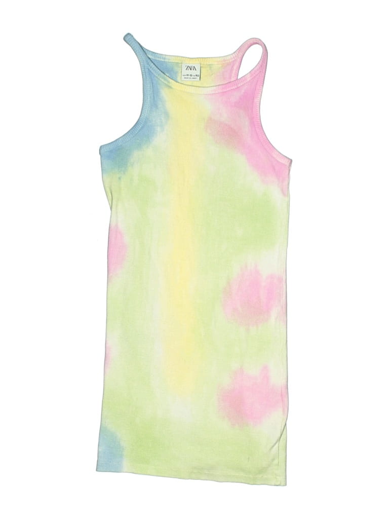 Pre-owned Zara Kids' Dress In Green