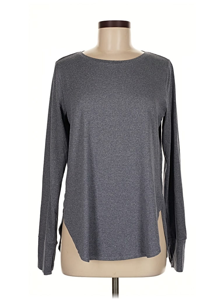 Pre-owned Layer 8 Long Sleeve T-shirt In Gray