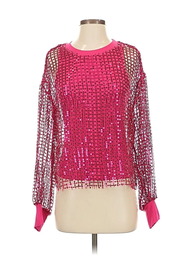 Pre-owned Pilcro Long Sleeve Blouse In Pink