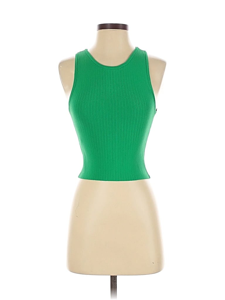 Pre-owned Mng Cardigan Sweater In Green