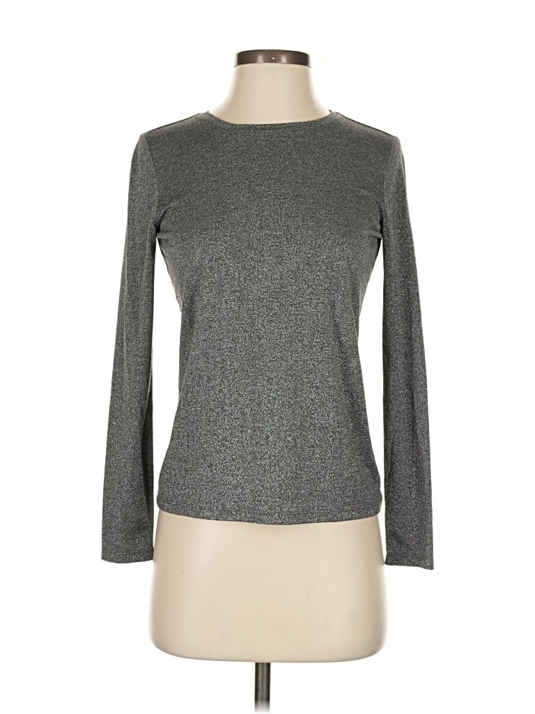 Pre-owned Talbots Long Sleeve T-shirt In Gray