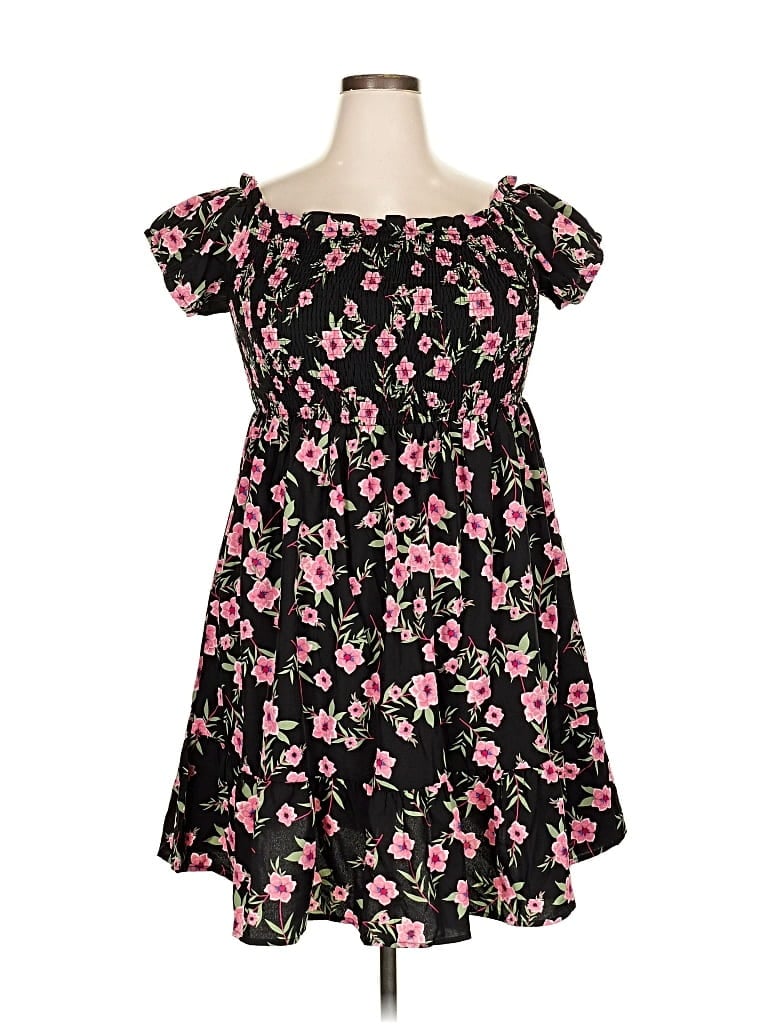 Pre-owned Unbranded Casual Dress In Black