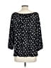 Anne Klein Polka Dots Black 3/4 Sleeve Blouse Size L - photo 2