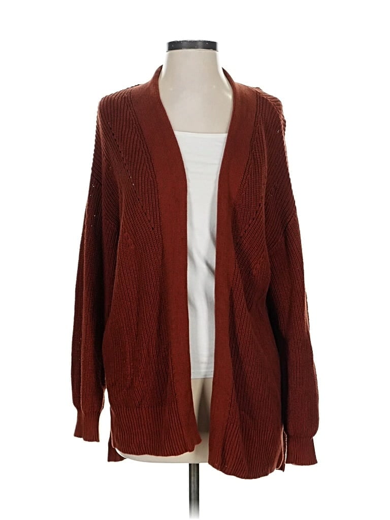 Pre-owned Universal Thread Cardigan Sweater In Burgundy